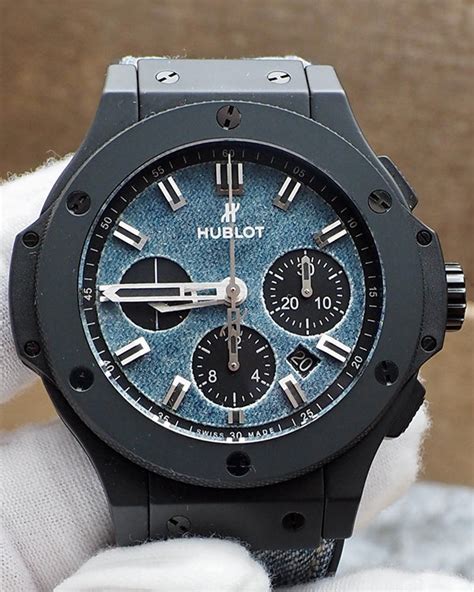 Hublot Big Bang Jeans 44MM Blue Dial Textile/Rubber Strap 